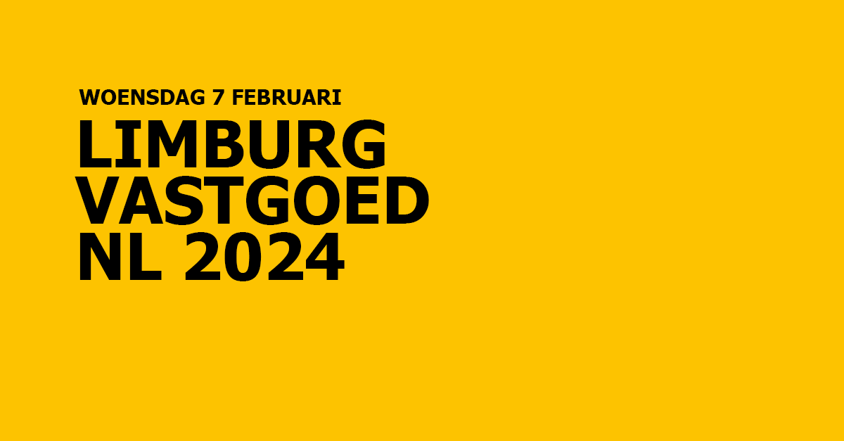 Limburg Vastgoed NL 2024 | Congresagenda