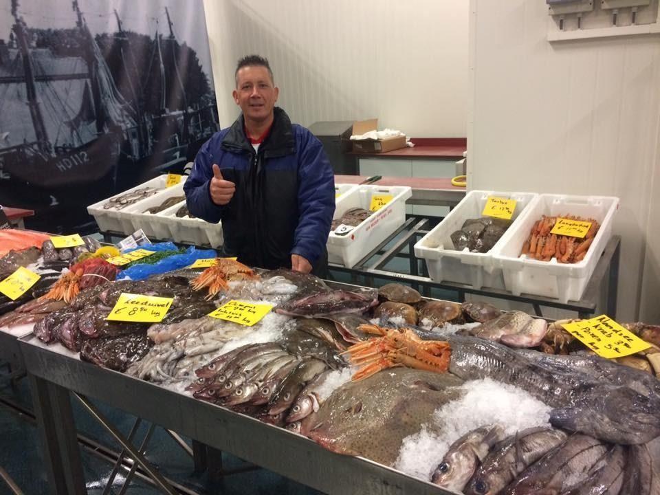 Verse vismarkt in Den Helder