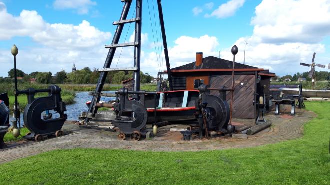 De ophaalbrug bij Stichting Museale Schuitenhelling