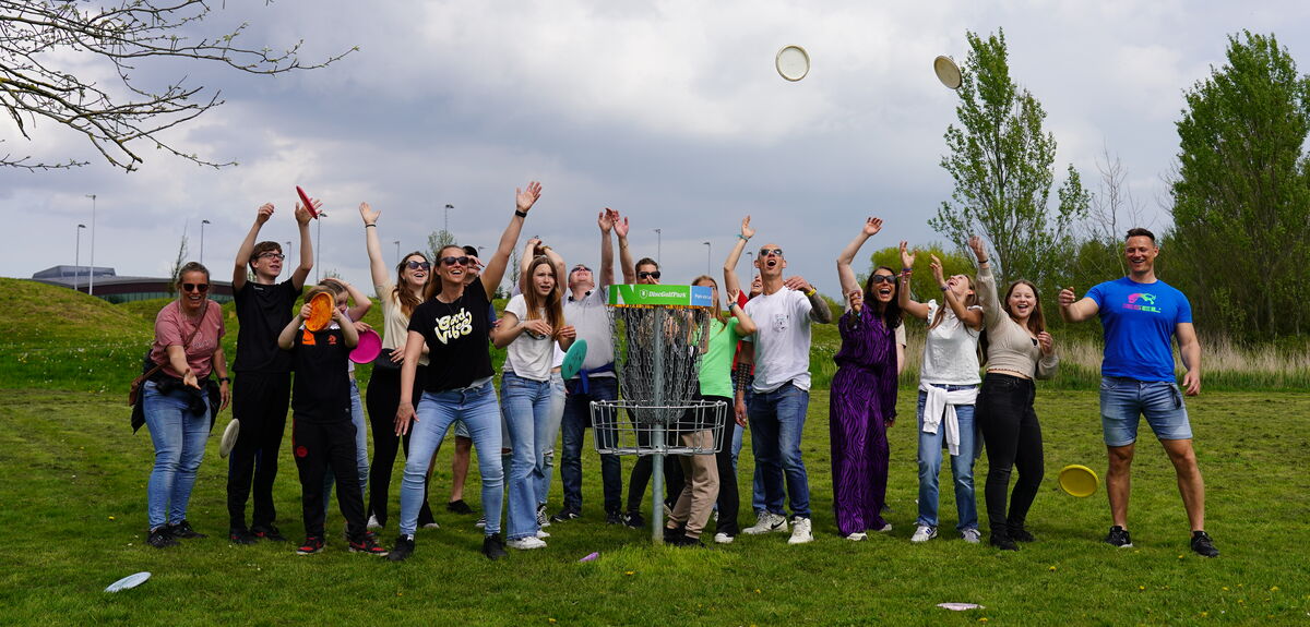 Groep bij Disc Golf