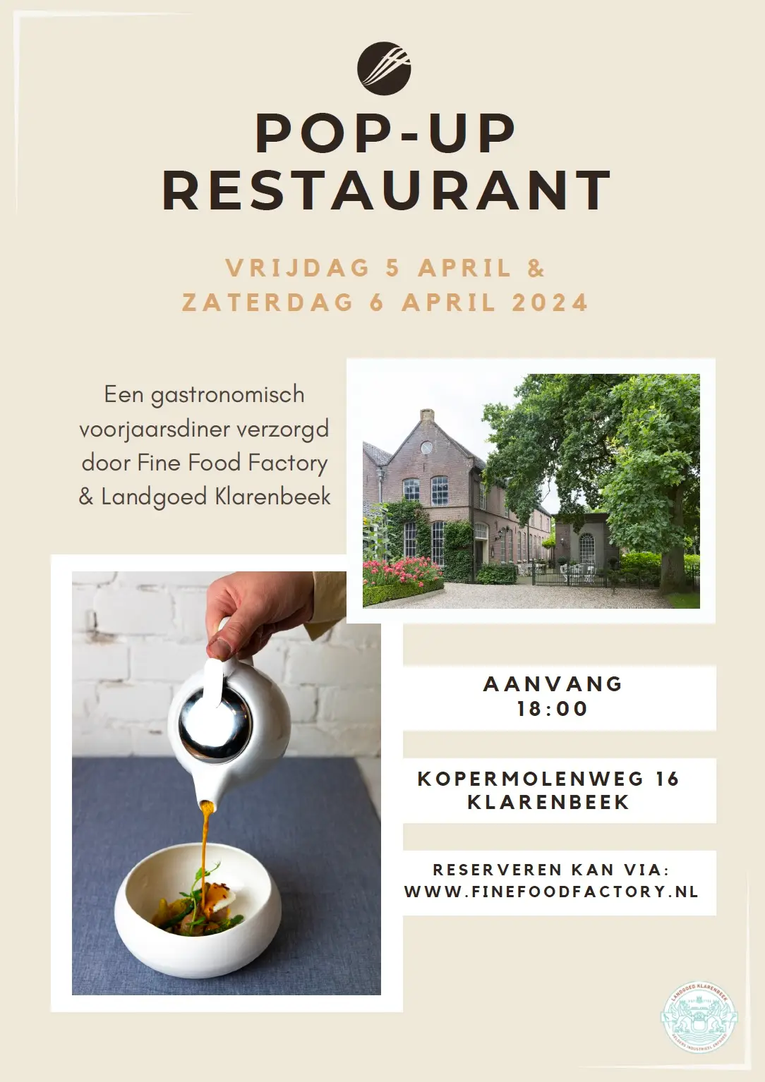 Voorjaar Pop-Up restaurant