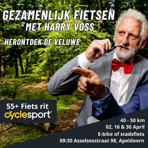 Herondek de Veluwe op de fiets met Harry Voss