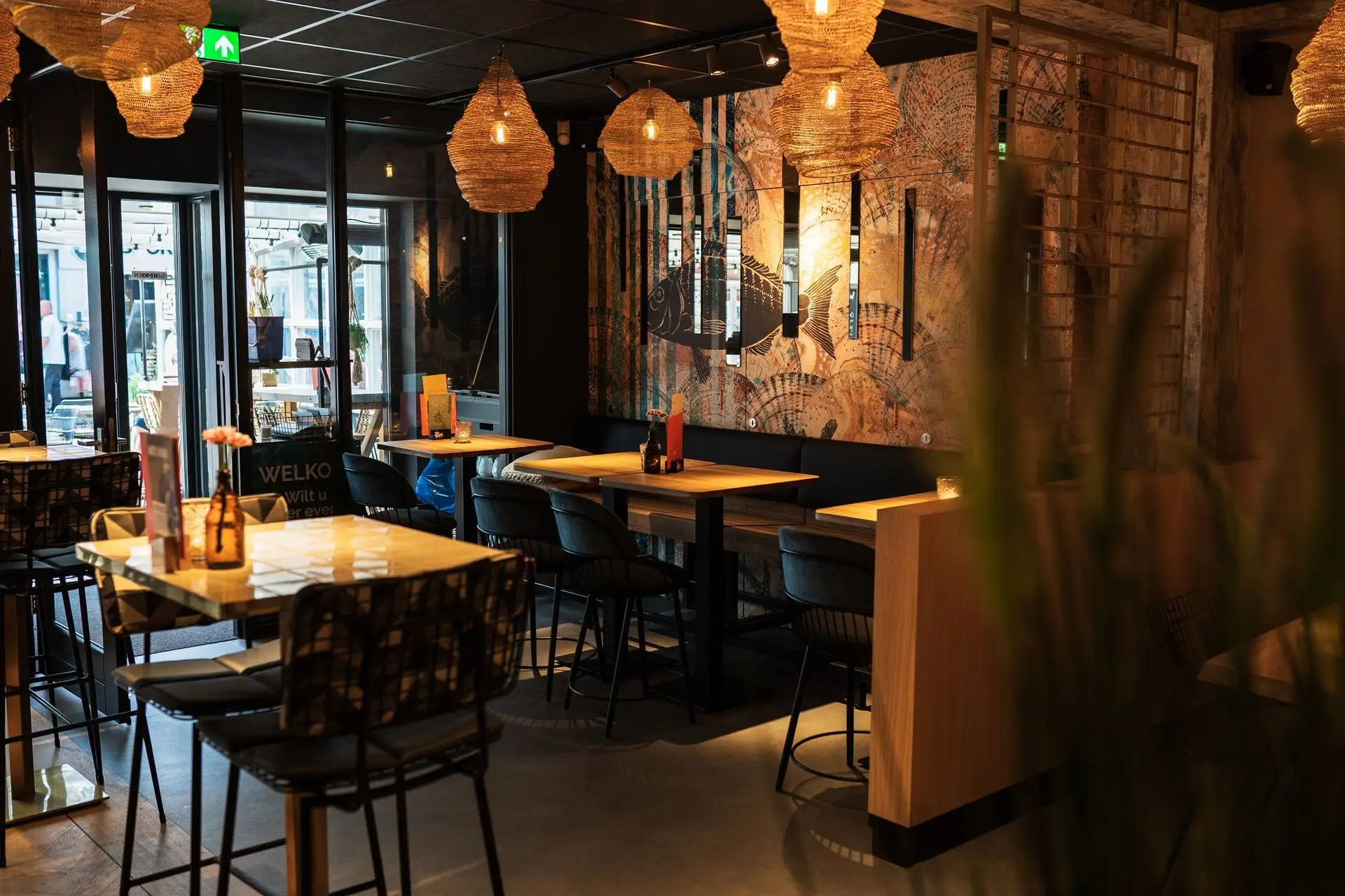 interieur van restaurant Vis aan Zee