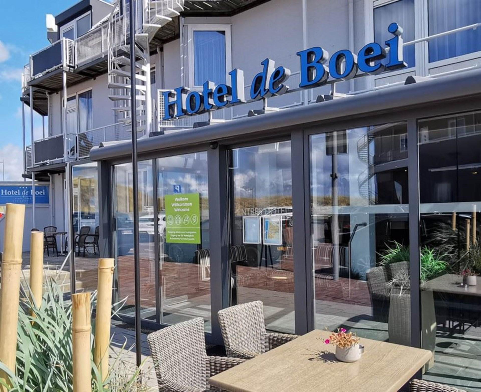 Buitenkant van Hotel de Boei