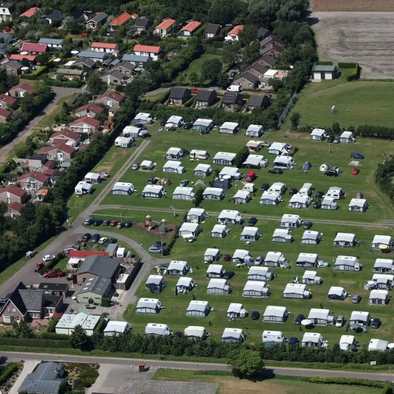 Luchtfoto van Camping de Markiess