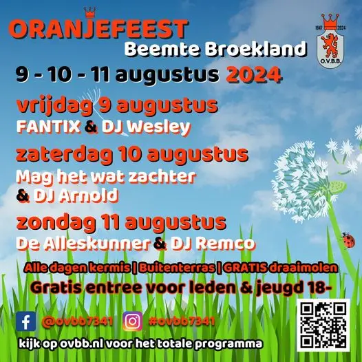 Oranjefeest Beemte Broekland