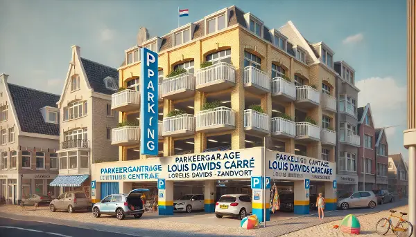 Parkeergarage Louis Davids Carre in het centrum van Zandvoort