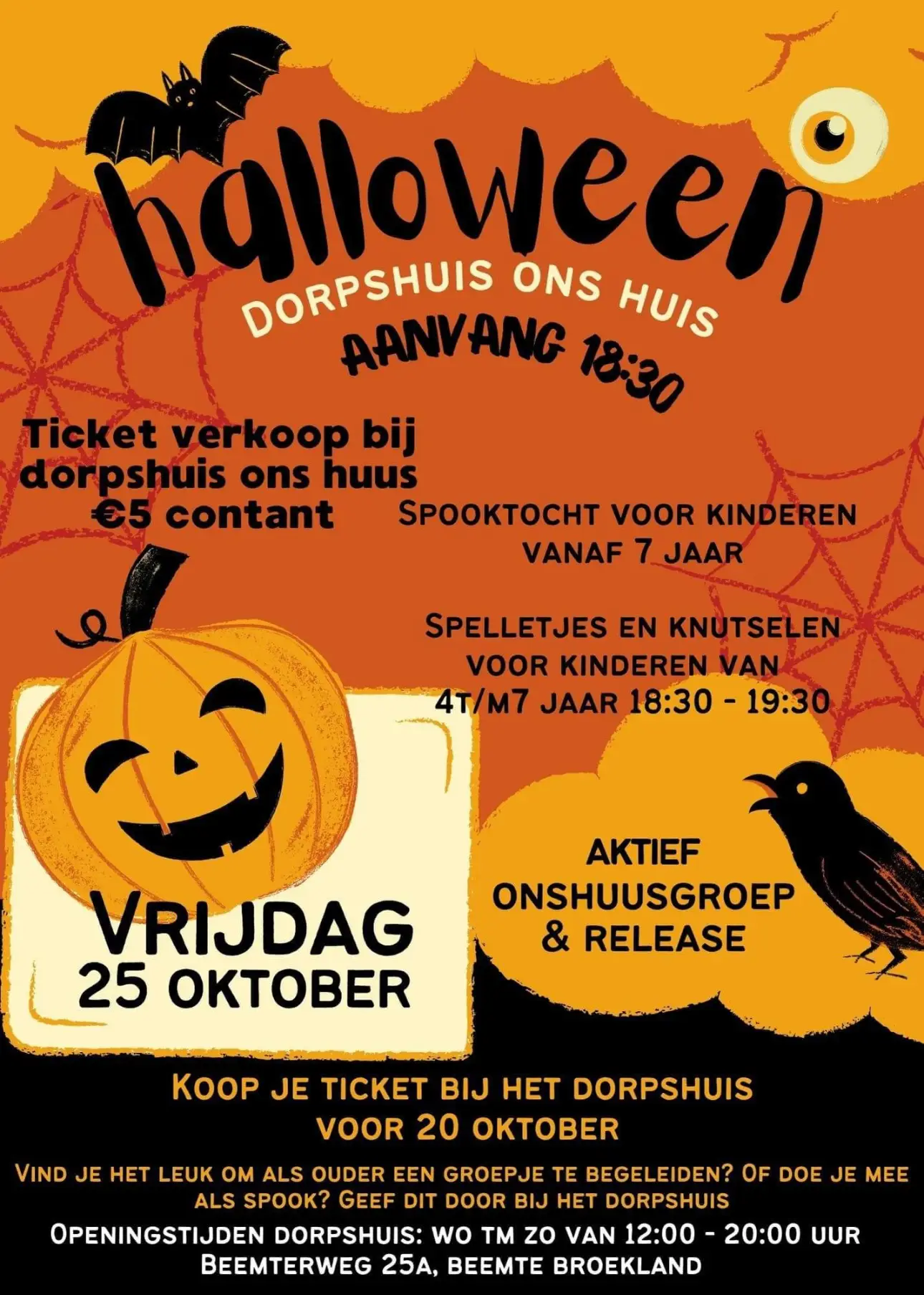 Haloween Spooktocht Beemte Broekland