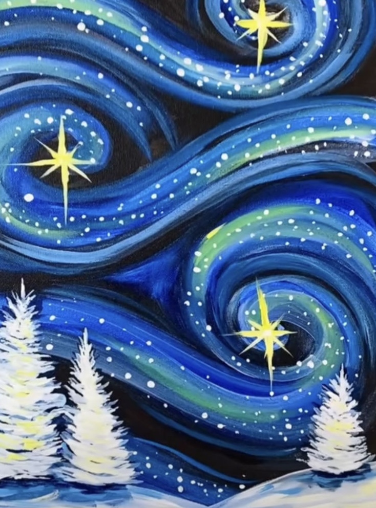 Paint&Sip bij PaintCafé, Kerst Thema