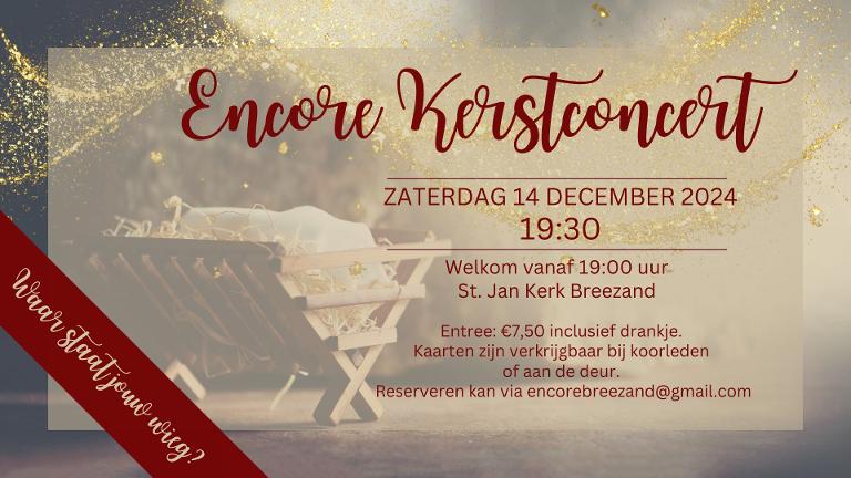 Kerstconcert Encore Breezand