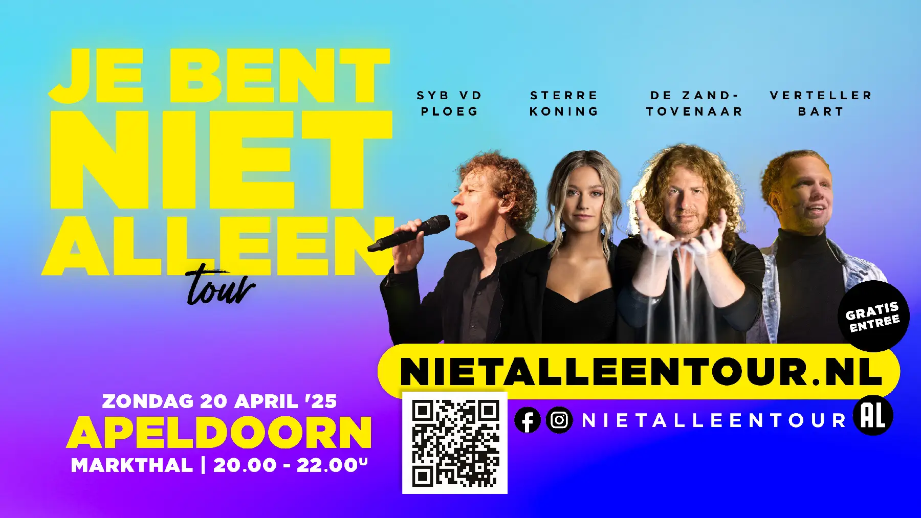 ‘Je bent niet alleen’ tour Apeldoorn