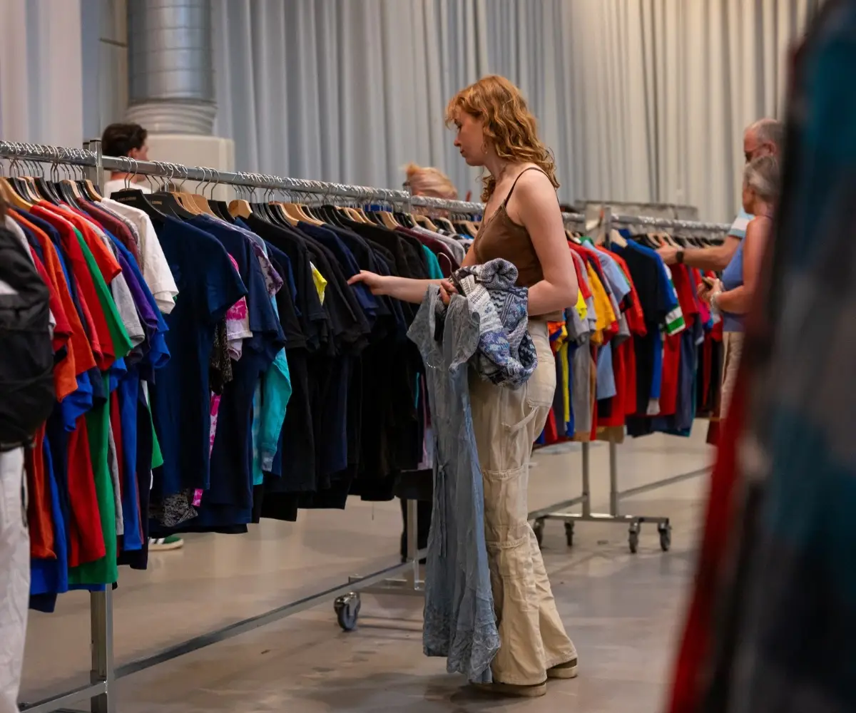 Vintage kledingmarkt