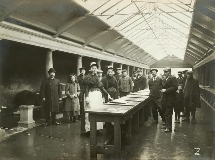 De Vishal in Haarlem foto ca. 1900