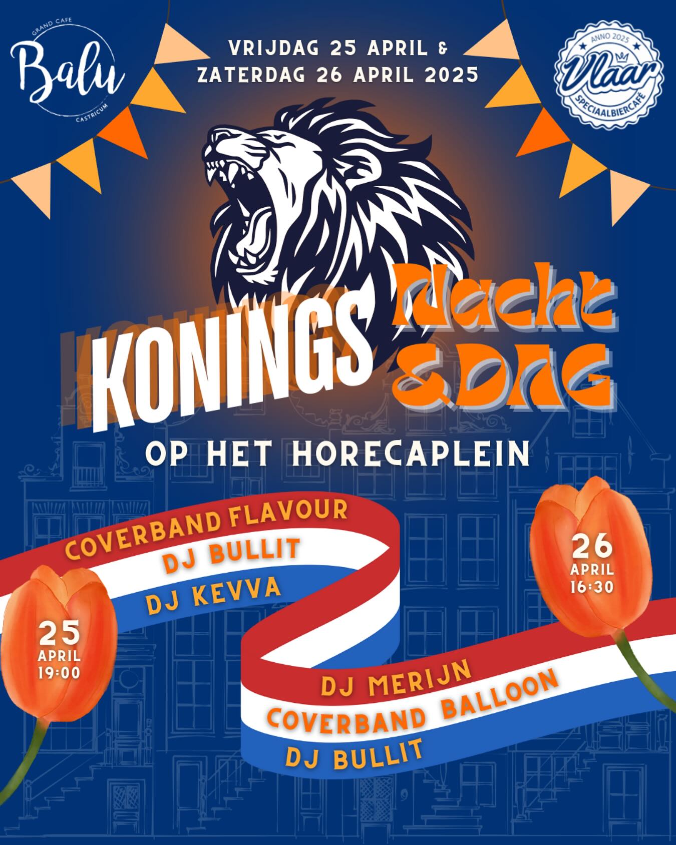 Koningsnacht en Koningsdag op het dorsplein