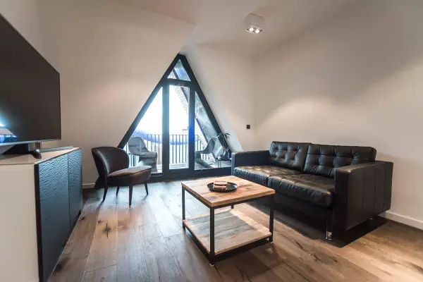 Timeless apartment woonkamer