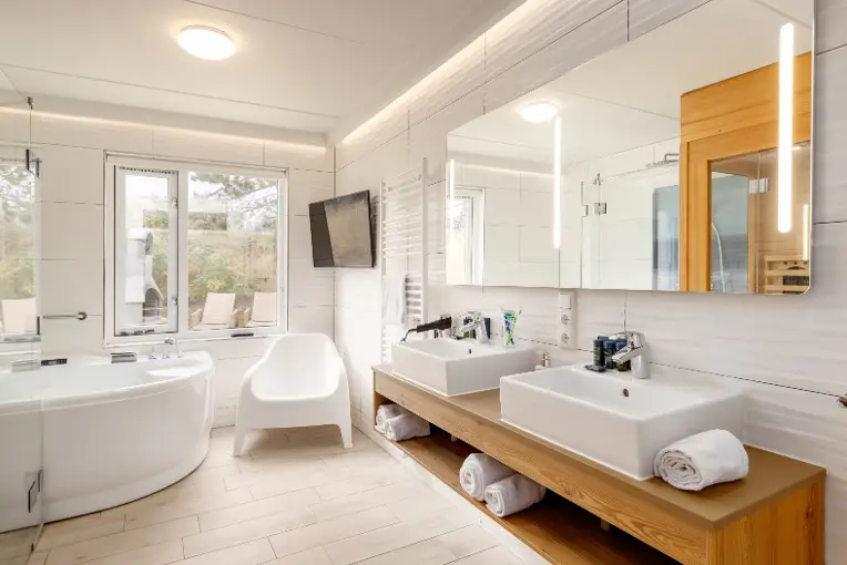 Center Parcs badkamer luxe huisje