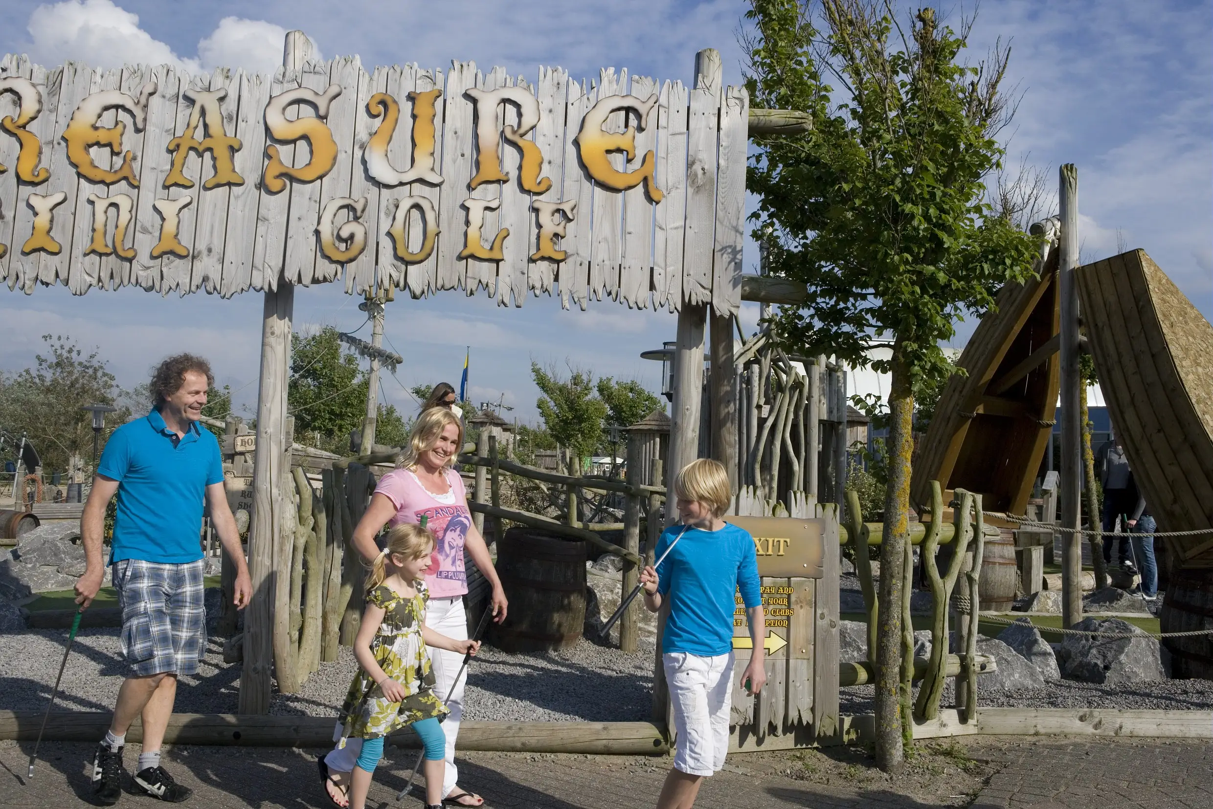 Minigolf bij center parcs park zandvoort