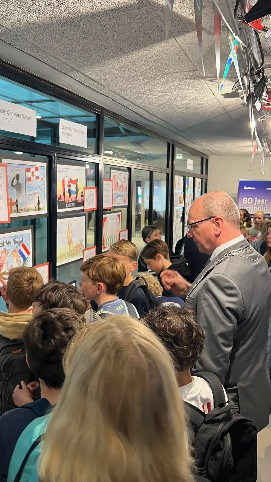 Tentoonstelling kindertekeningen Apeldoorn & Burlington