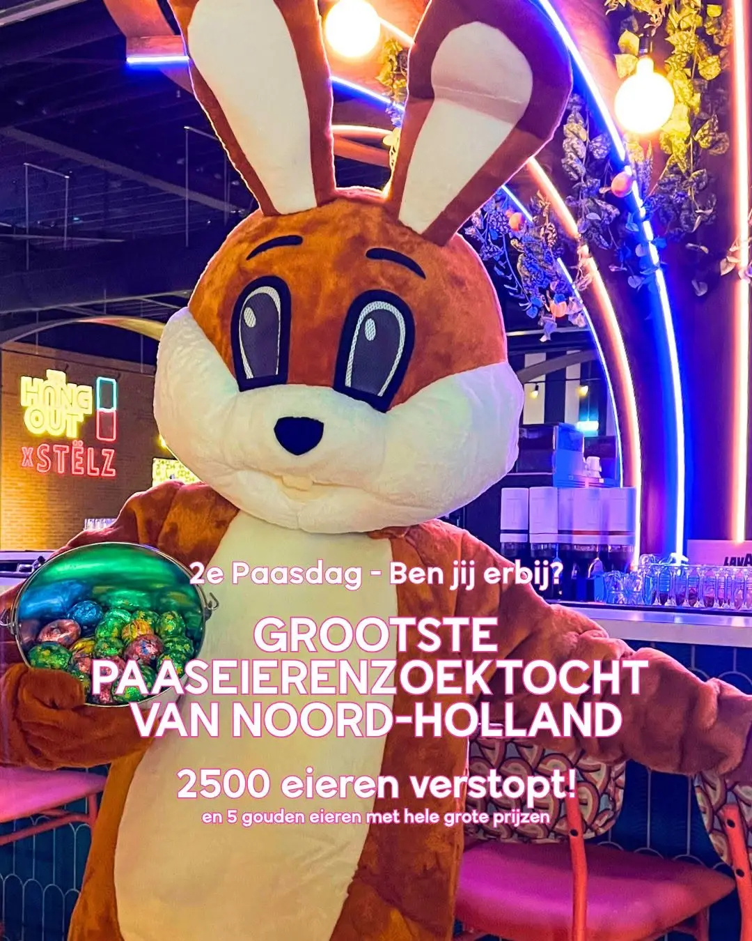 De grootste Paaseierenzoektocht van Noord-Holland bij The Hangout!