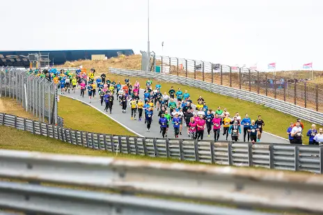 Hardlopers tijdens de Circuit Run