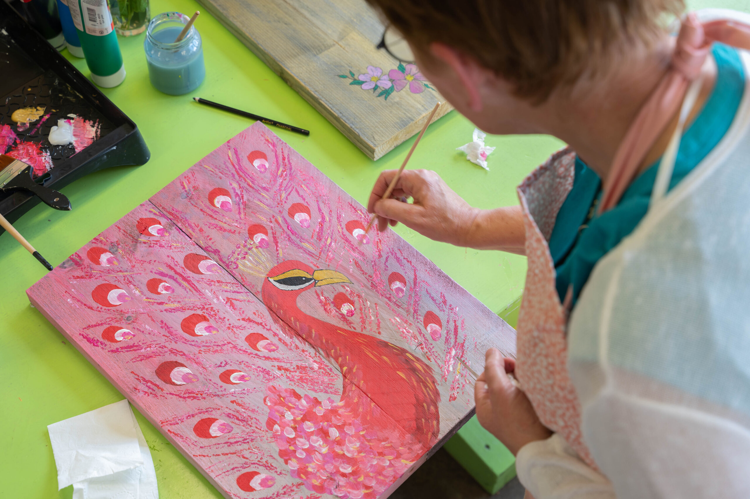 Workshop Steigerhout schilderen voor volwassenen