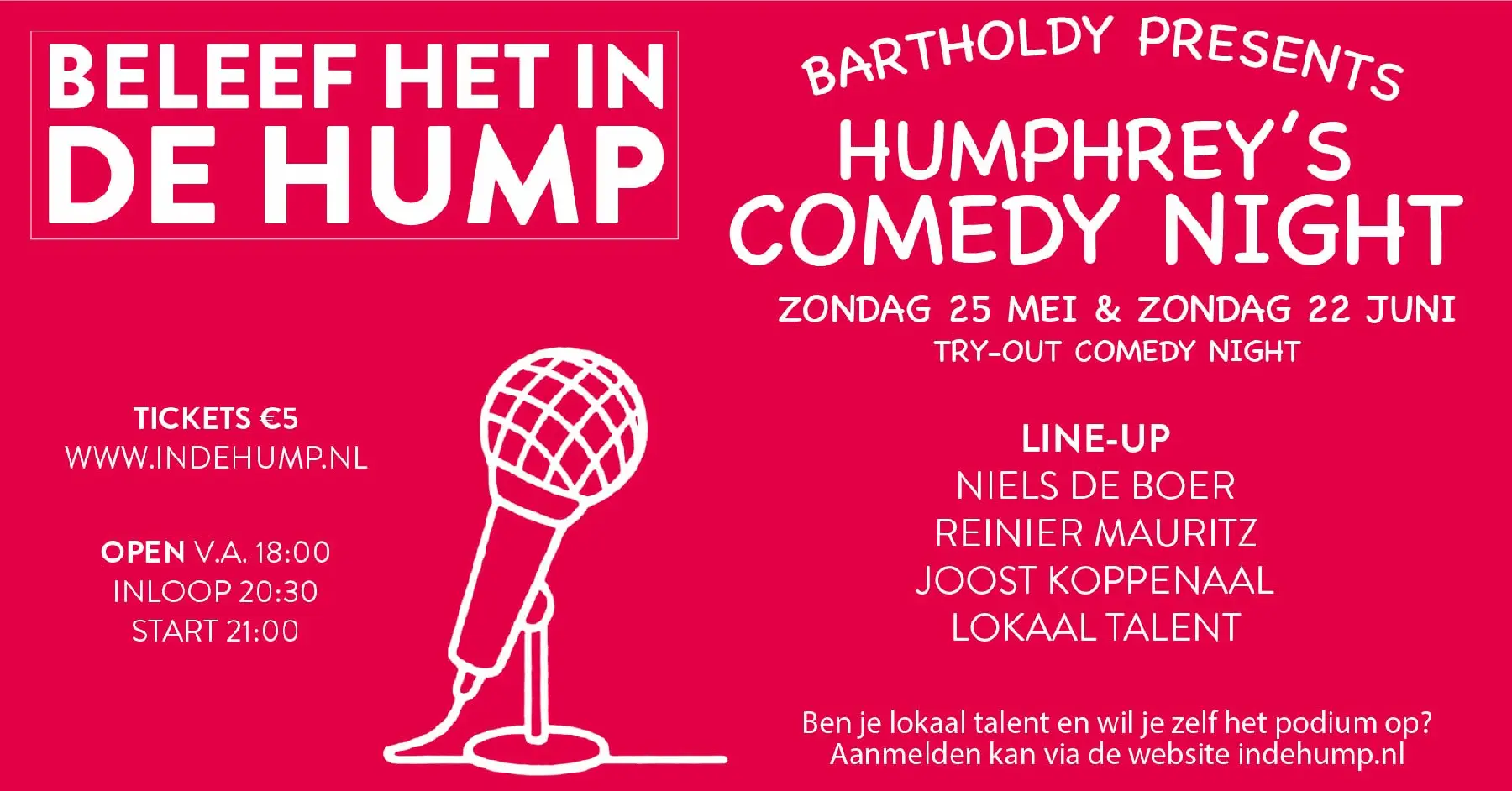 In de Hump: Comedy Night (try-out)
