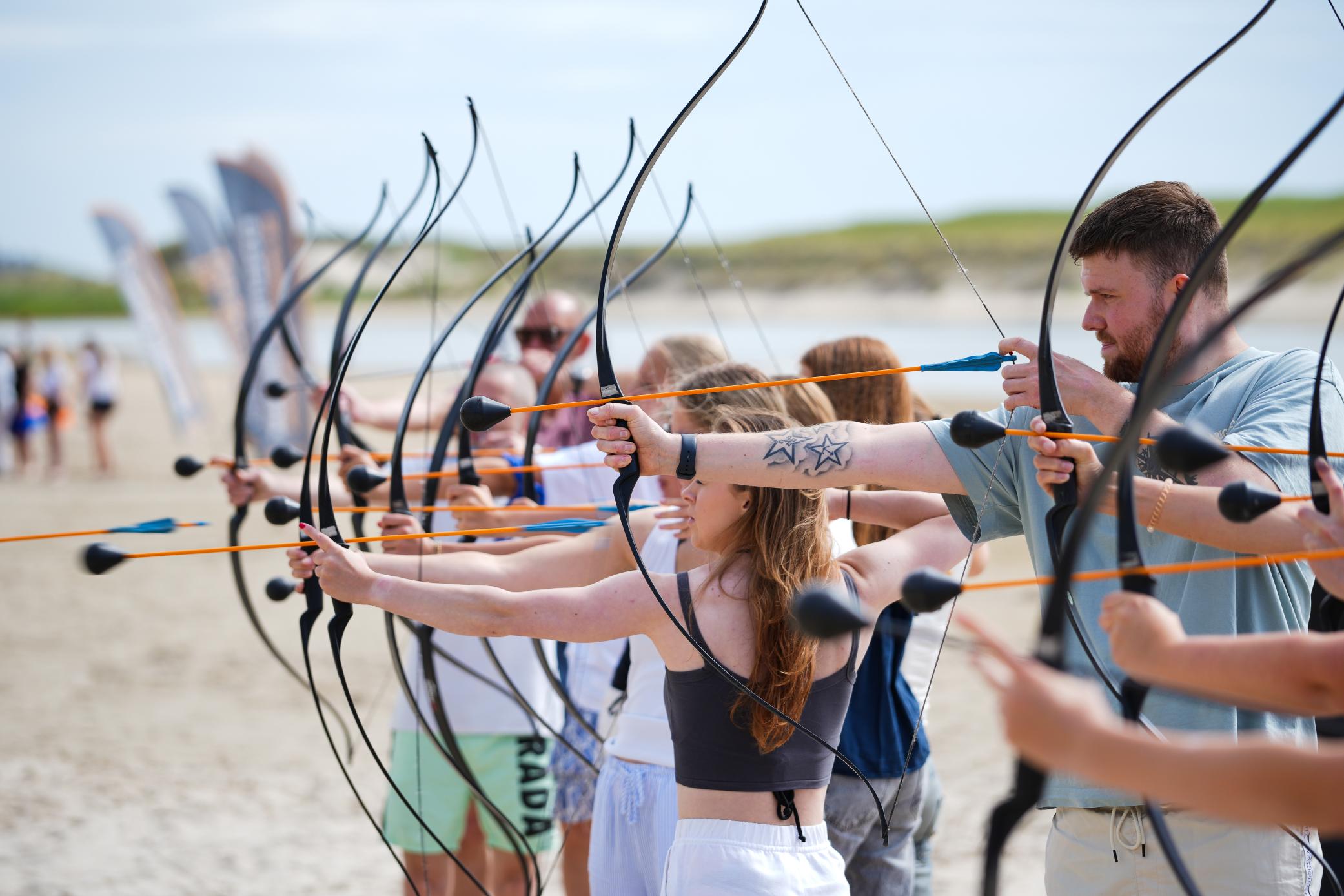Archery Tag Beach Battle