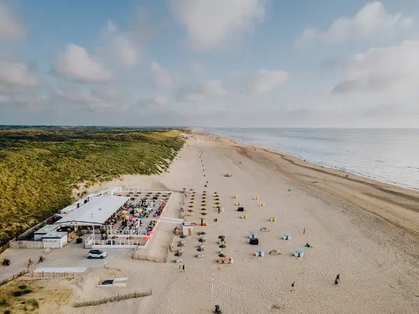 Zandvoort strand droneshot