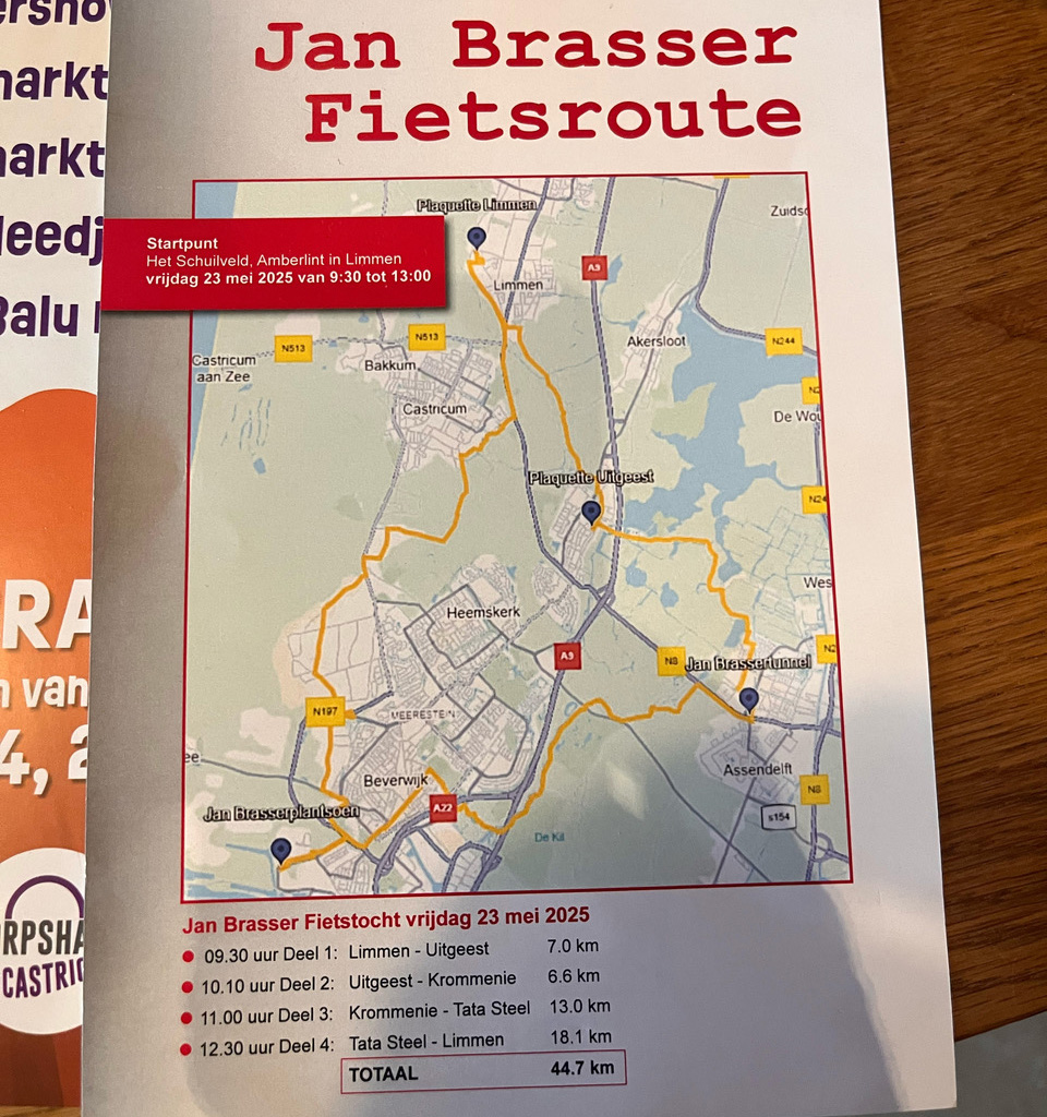 Fietstocht langs monumenten van verzetsheld Jan Brasser