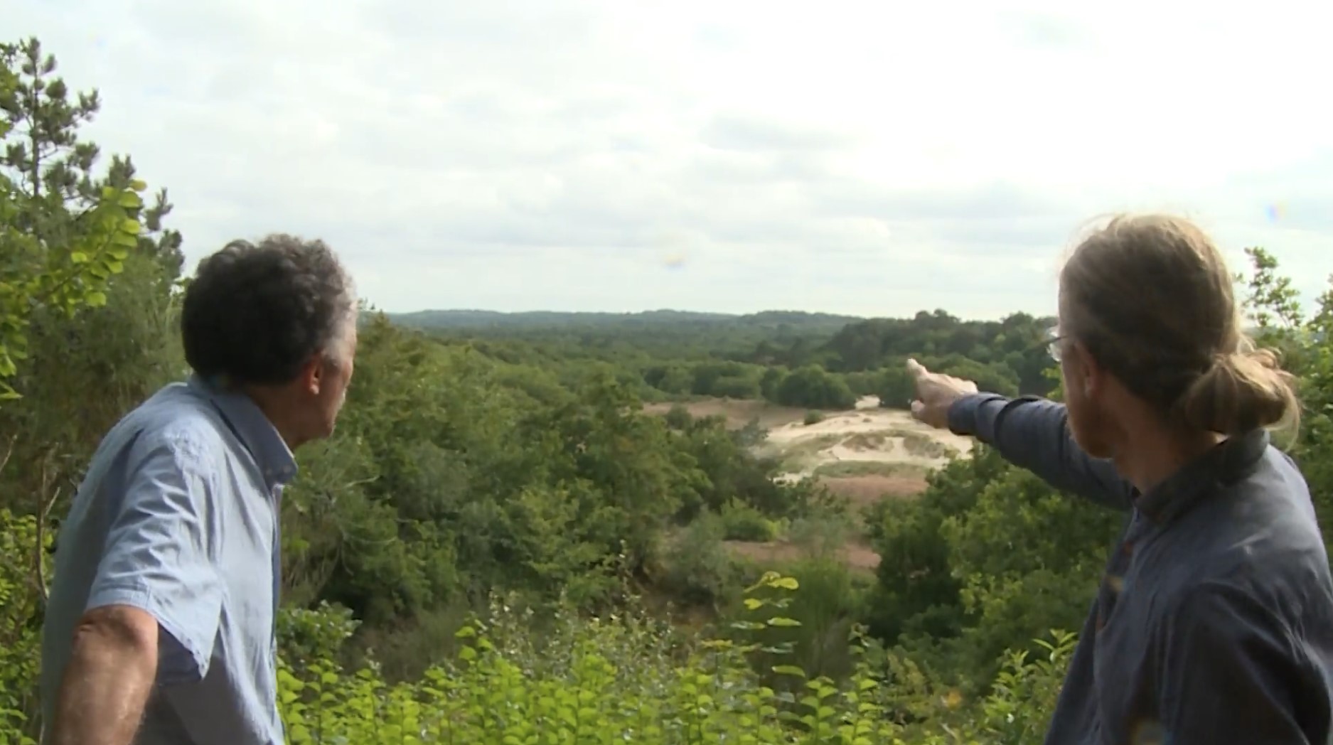 Pierre Guenancia en Pierre Drouot in de film 'Descartes in Egmond'