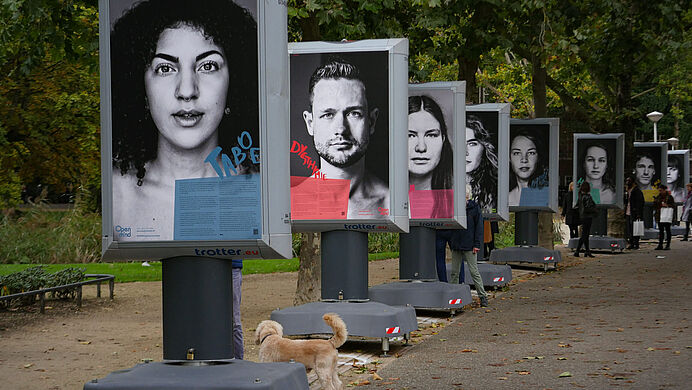 Buitenexpositie OPEN over depressiviteit