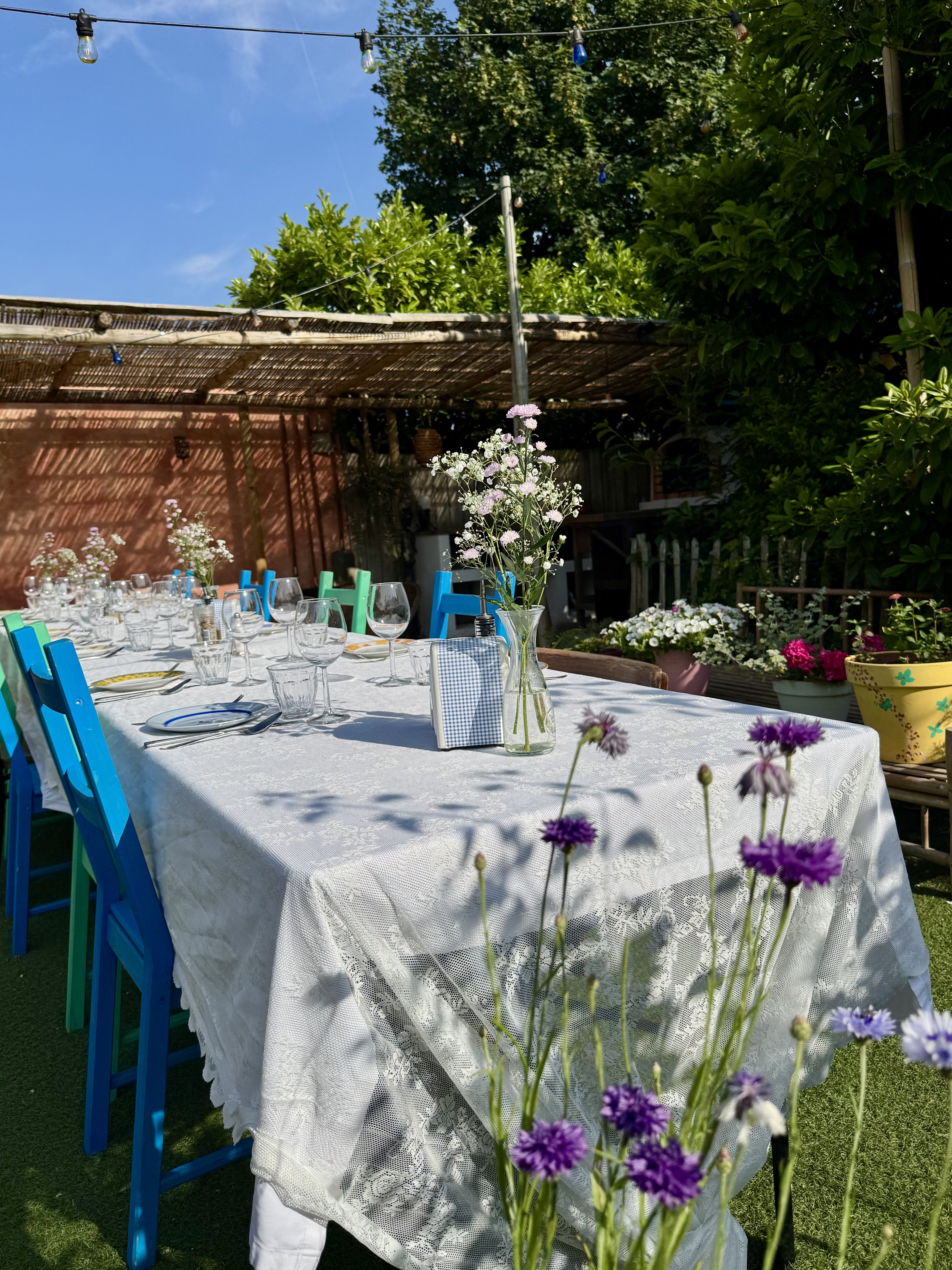 Mediterrane aanschuiftafel