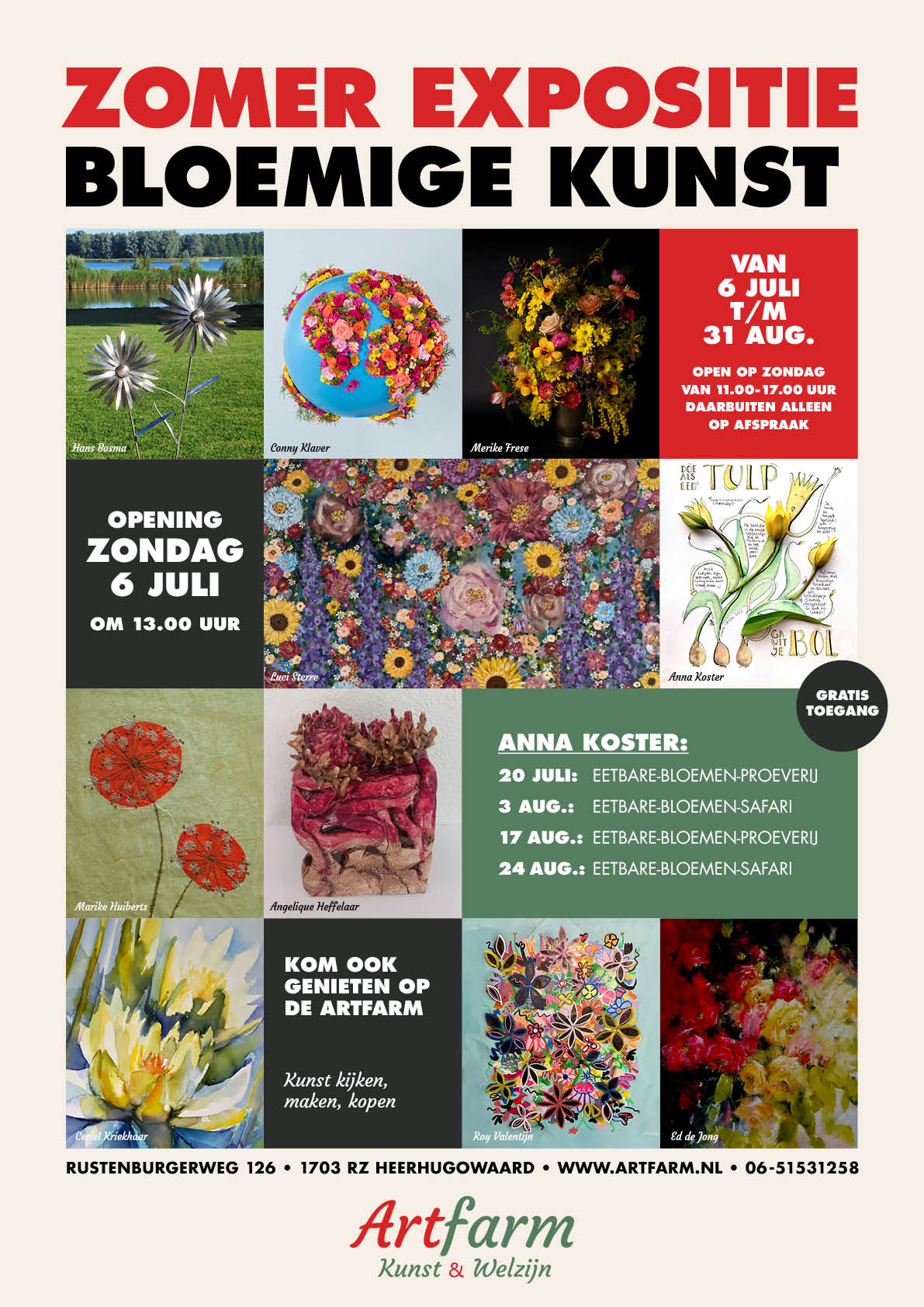 Zomer expositie Bloemige Kunst 