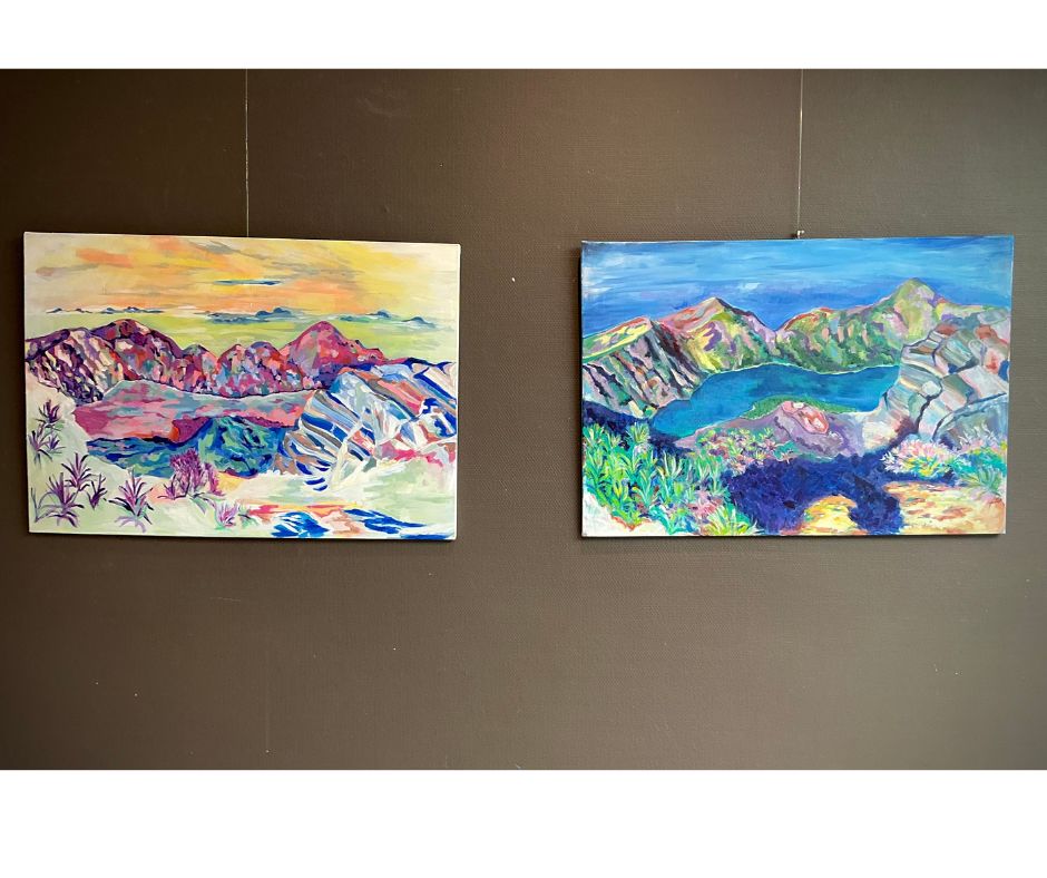 Rinjani vulkaan Lombok 70 x 100 cm