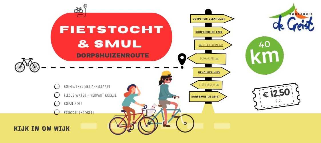 Smakelijke Fietstocht langs 4 dorpshuizen in gemeente Dijk en Waard