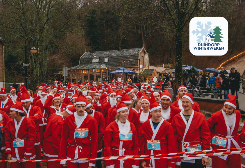 Kerstmannenrun in Schoorl