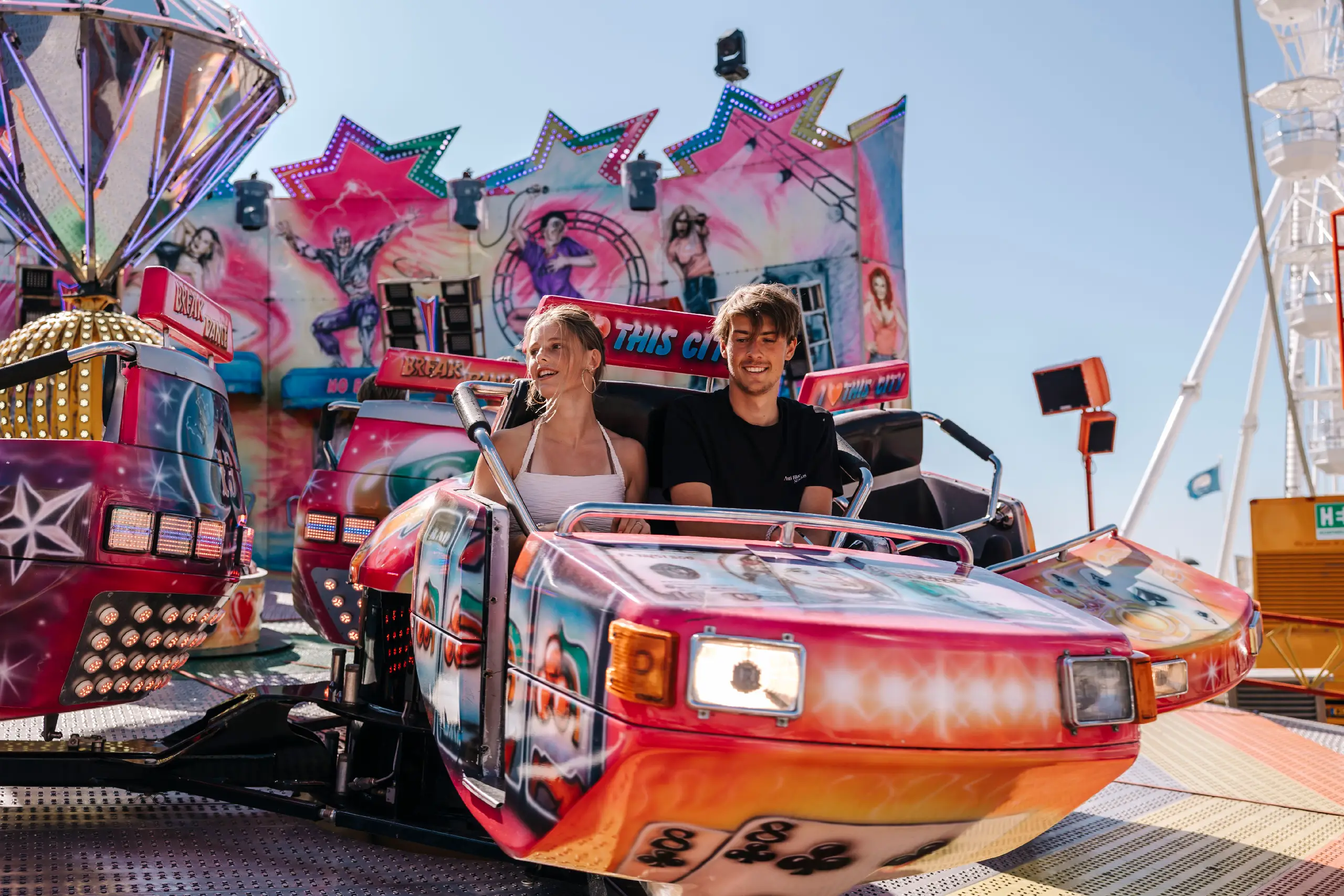 Kermis Zandvoort op het Badhuisplein als onderdeel van het Racefestival