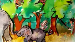 Olifantje in het bos