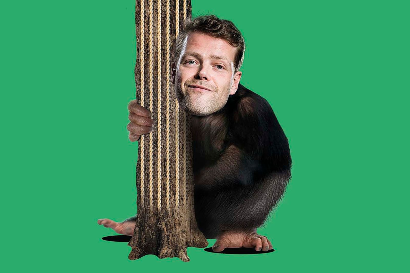 Een aap die geen bananen eet