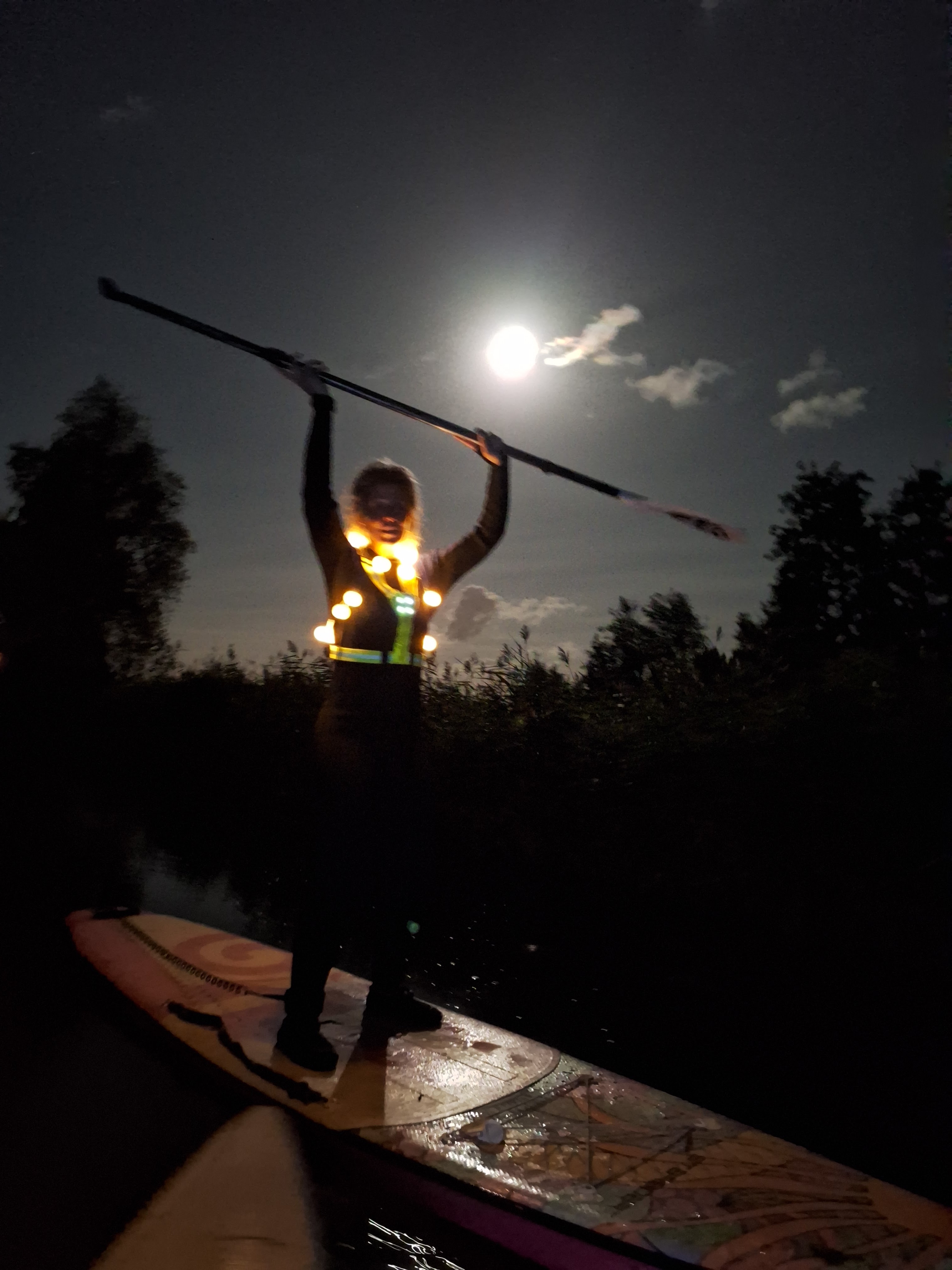 Full moon Sup tour met verlichte supboards