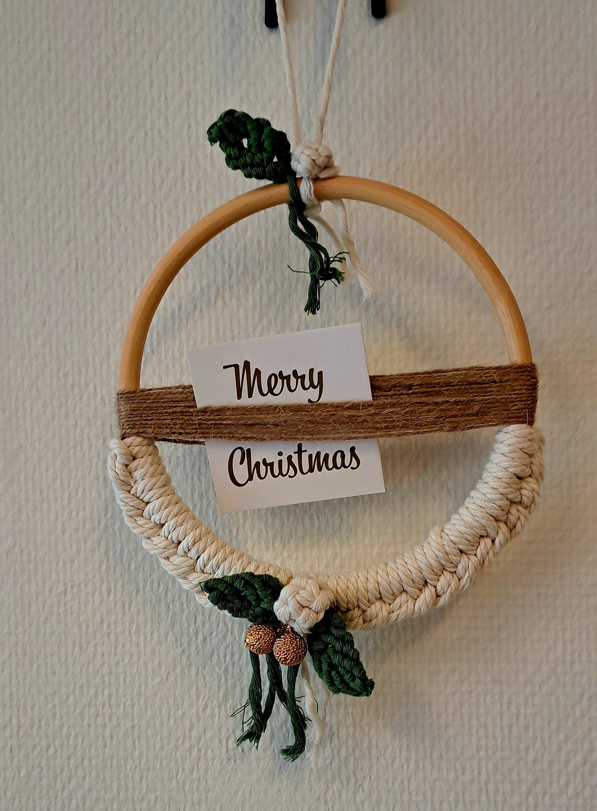 Kerstworkshop Macramé Kerstkrans bij Atelier by Tante Suus