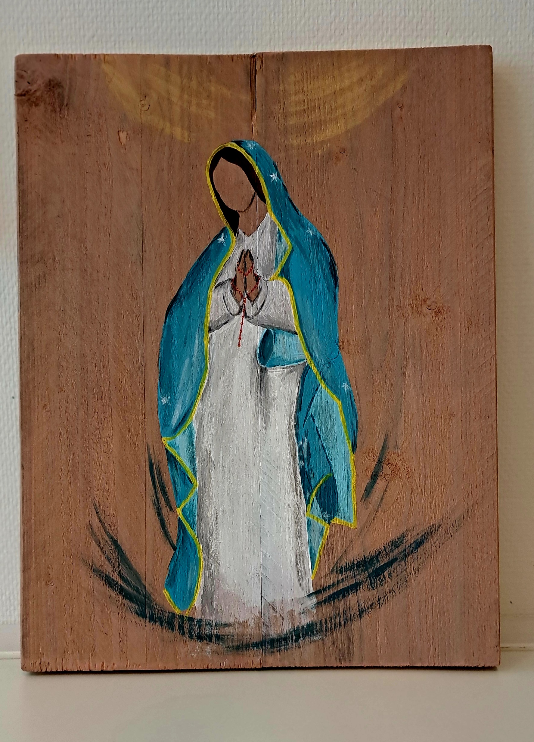 Kerstworkshop Steigerhout Schilderen bij Atelier by Tante Suus