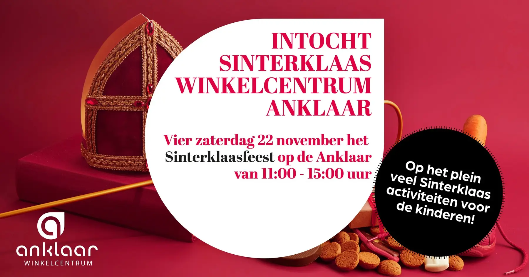 Intocht Sinterklaas Winkelcentrum Anklaar