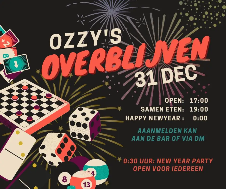 ‚Overblijven‘ Rock café Ozzy