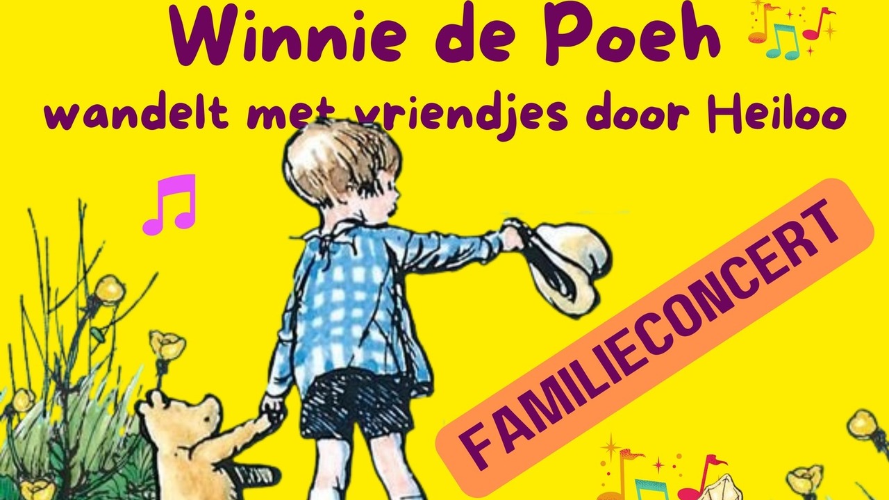 WINNIE DE POEH WANDELT MET VRIENDJES DOOR HEILOO