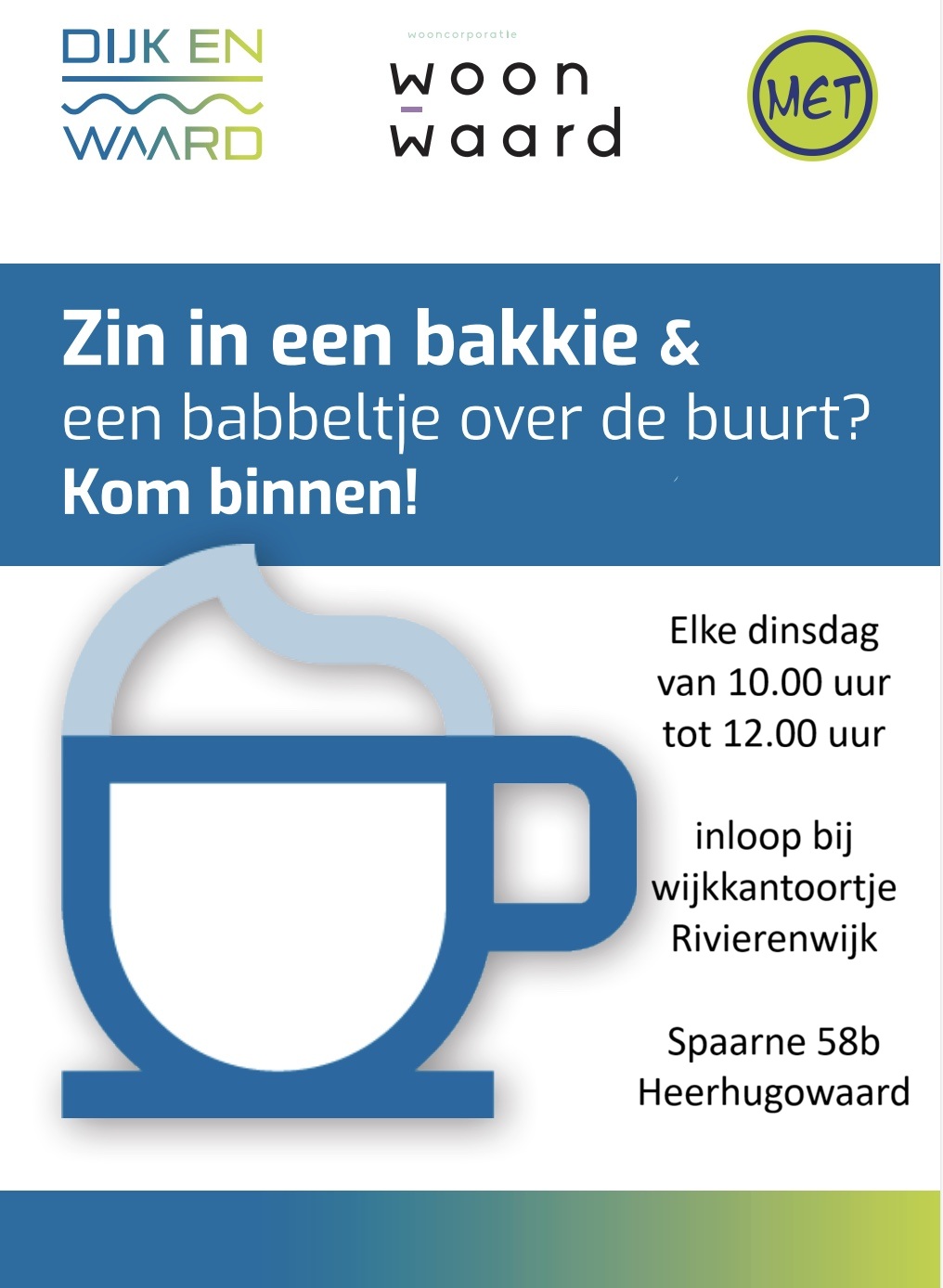 Inloop wijkkantoortje rivierenwijk 