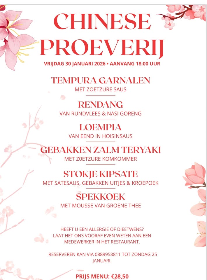 Culinaire Avond: Chinese Proeverij