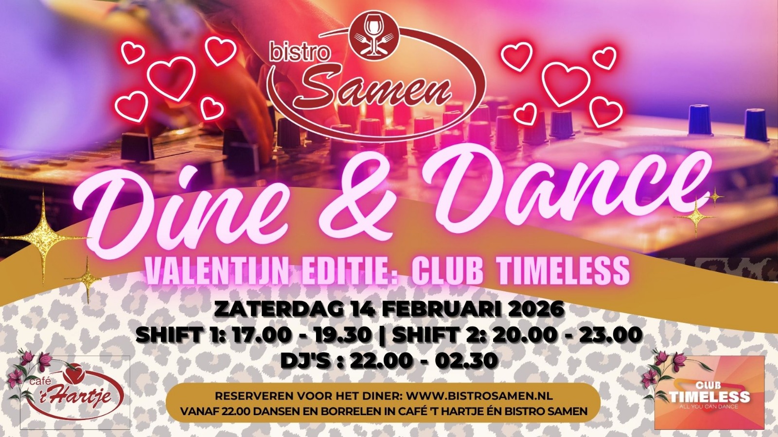 Dine & Dance Valentijns editie