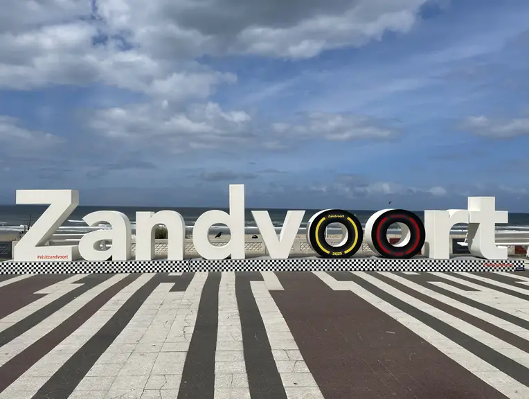 Zandvoort letters in racethema