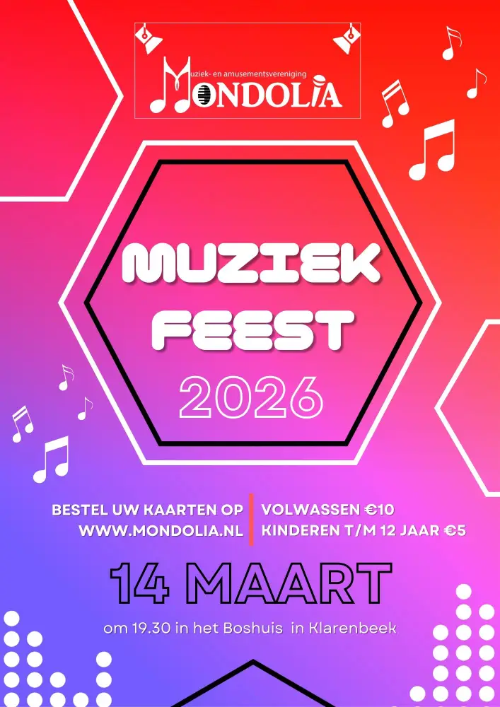 Muziekvereniging Mondolia Muziekfeest